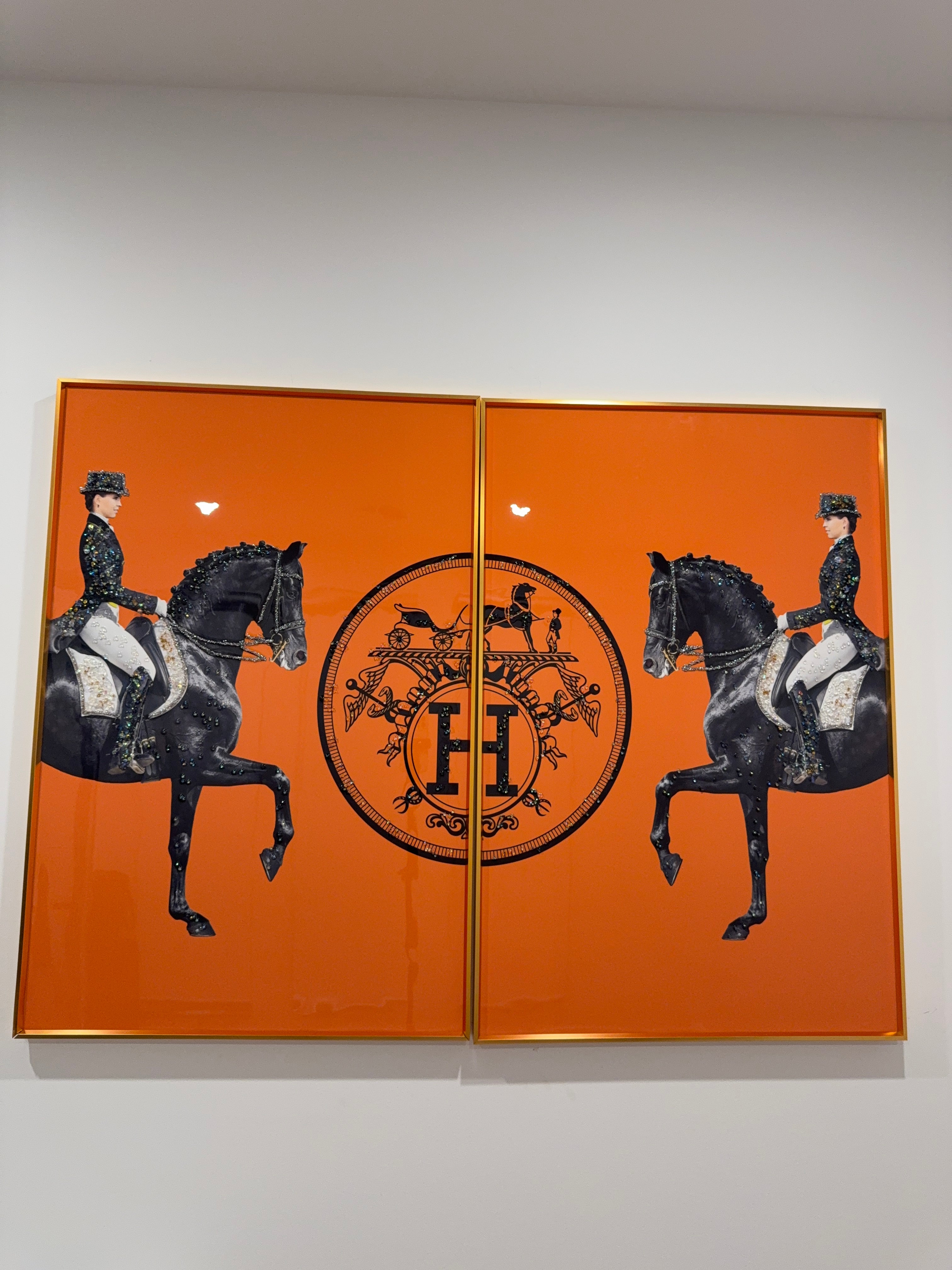 Art Orange Horse