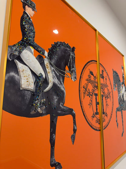 Art Orange Horse