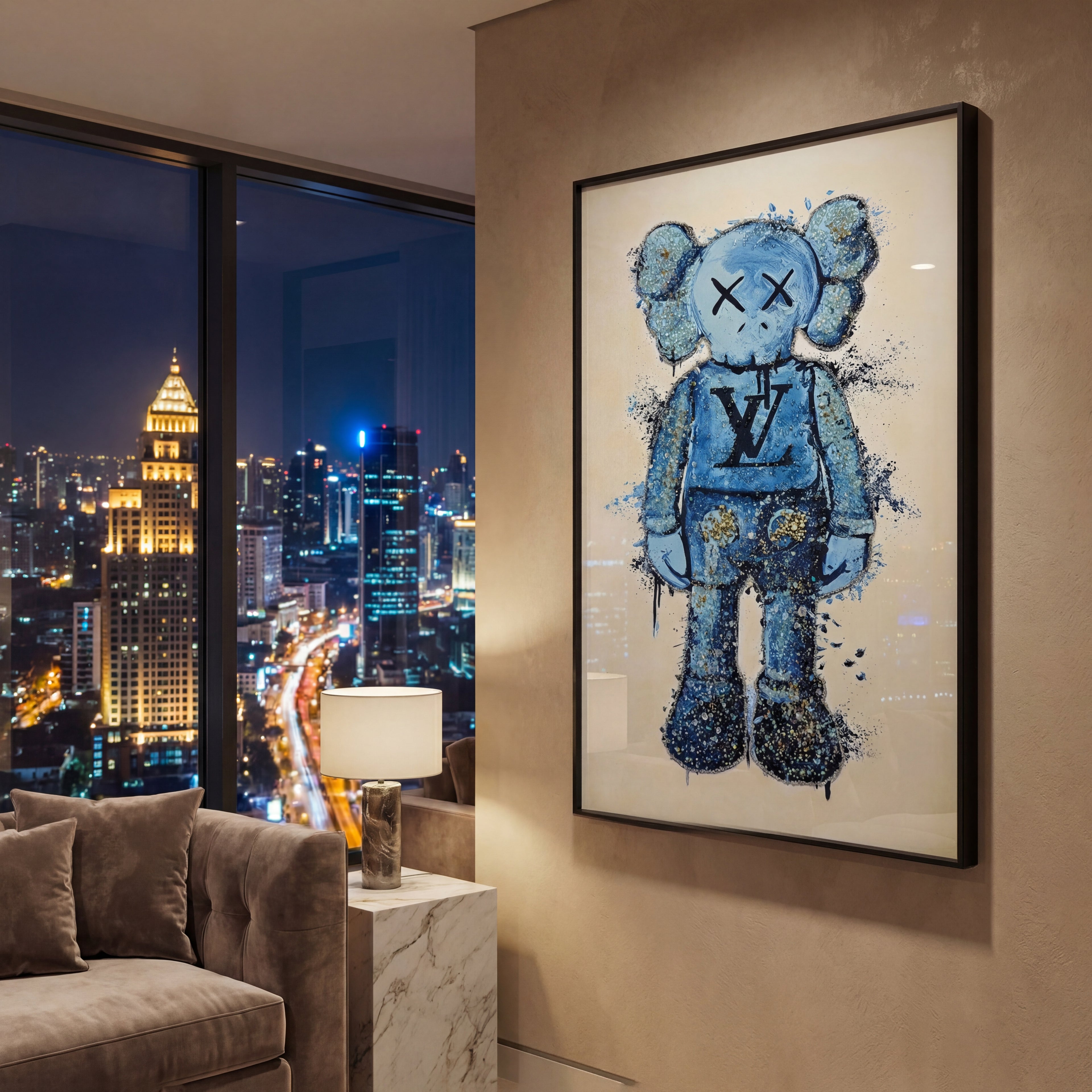 Art Blue Bear