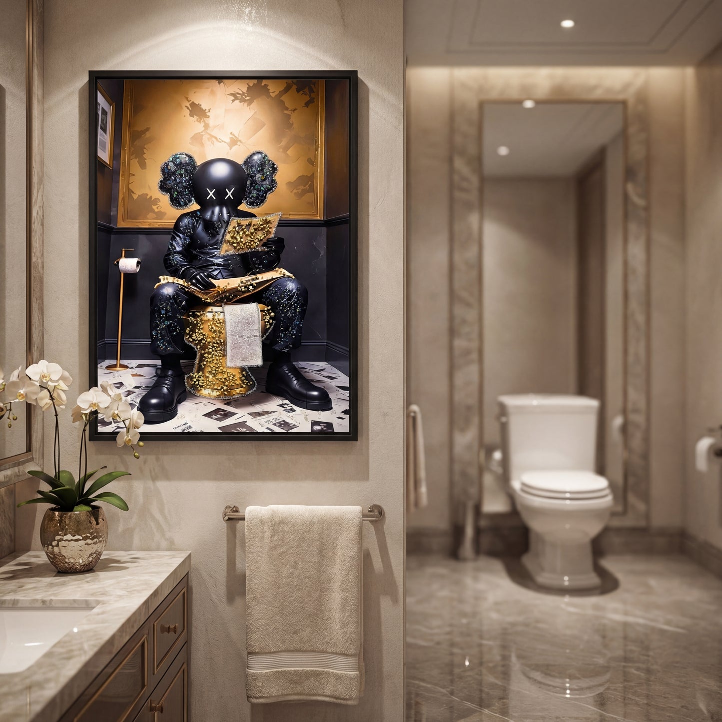 Art Gold Toilet