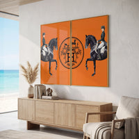 Art Orange Horse