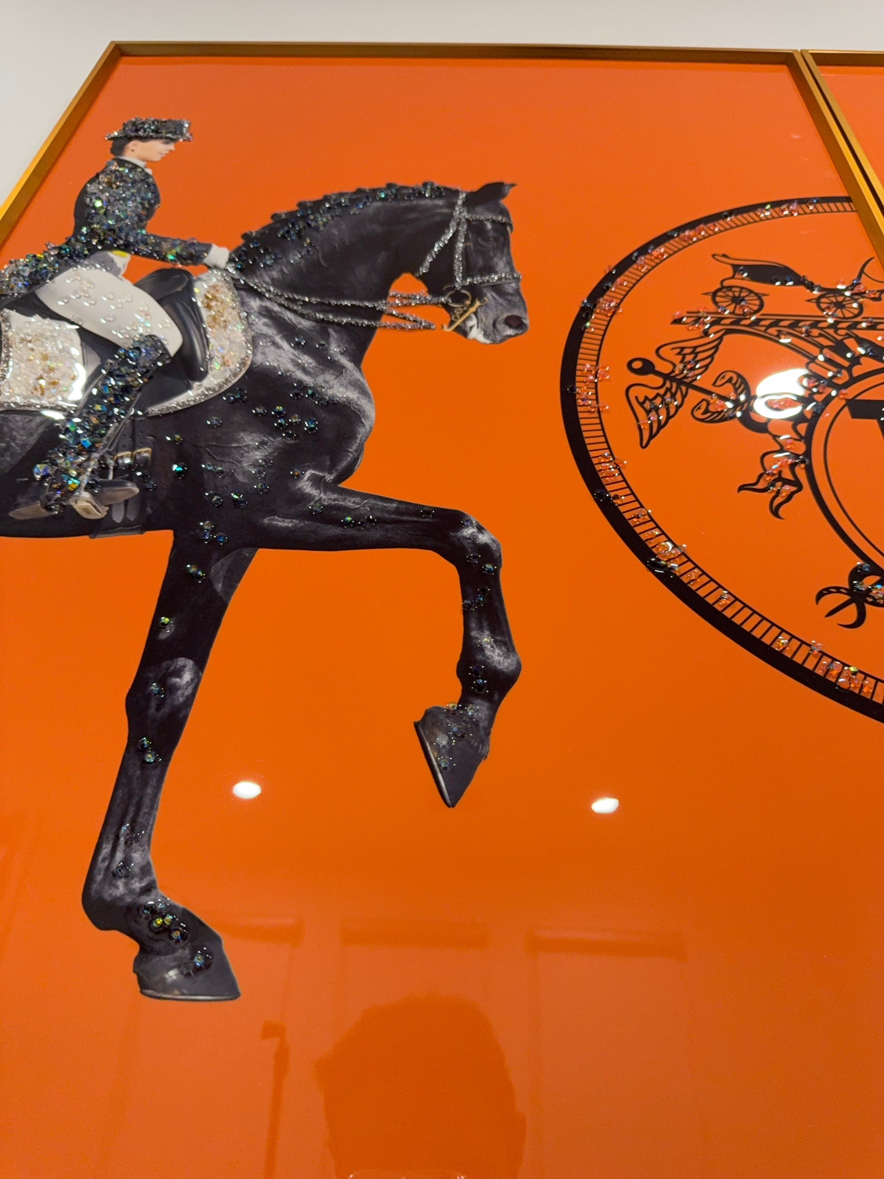 Art Orange Horse