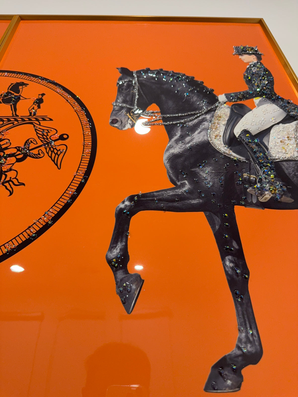 Art Orange Horse